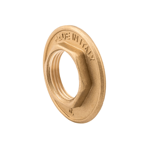 Гайка стопорная латунная резьбовая Elsen 1" с фланцем Гайка стопорная латунная резьбовая Elsen 1" с фланцем