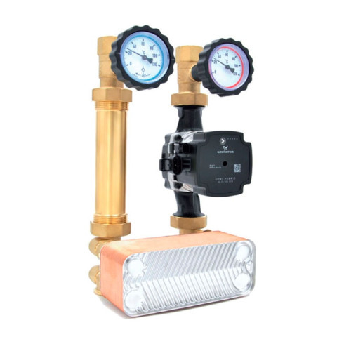 Насосная группа Huch ENTEC DN25 Eco 2 без насоса с теплообменником 30 пластин