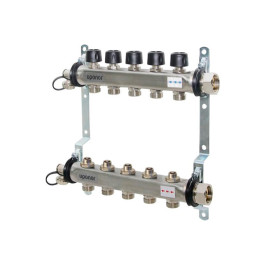 Коллектор стальной Uponor Vario S с термовставками 10 выходов 3/4" евроконус (арт.1088053)