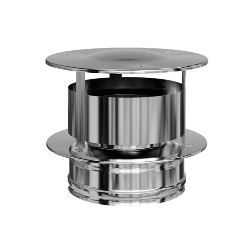 Оголовок с ветрозащитой GS 30-50 Ferrum Ø115х200 мм Оголовок с ветрозащитой GS 30-50 Ferrum Ø115х200 мм