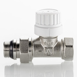 Клапан радиаторный прямой Valtec М30х1,5 DN15 1/2" арт.VT.038.NRC.04