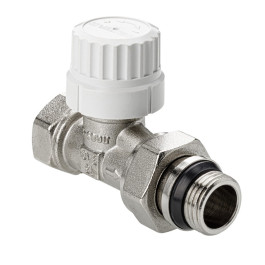 Клапан радиаторный прямой Valtec М30х1,5 DN15 1/2" арт.VT.038.NRC.04