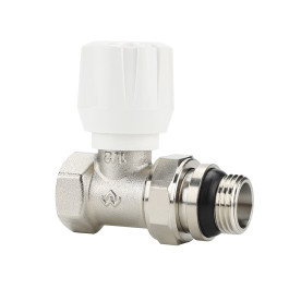 Клапан радиаторный прямой Varmega 3/4" резьба ВР/НР, с самоуплотняющимся полусгоном