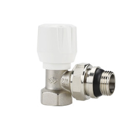 Клапан радиаторный угловой Varmega 3/4" резьба ВР/НР, с самоуплотняющимся полусгоном