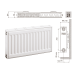 Радиатор стальной панельный Prado Classic Тип 21 (300x1600 мм) Радиатор стальной панельный Prado Classic Тип 21 (300x1600 мм)