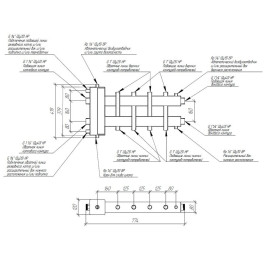 Коллектор нержавеющий Gidruss BMSS-150-5DU до 150 кВт 1 1/2" 5 контуров