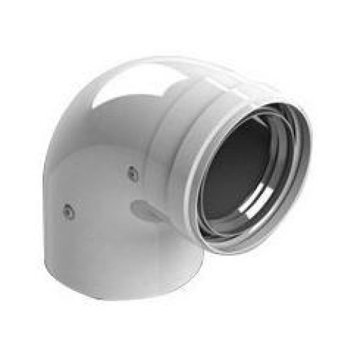 Элемент дымохода DN 80 отвод 90 утепленный п/м Stout Элемент дымохода DN 80 отвод 90 утепленный п/м Stout