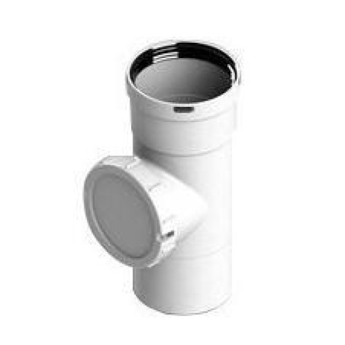 Элемент дымохода конденсационный визуальная инспекция T-образная DN80 п/м PP-FE Stout Элемент дымохода конденсационный визуальная инспекция T-образная DN80 п/м PP-FE Stout