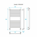 Полотенцесушитель водяной Energy Quadro 1000х500 мм хром — фото 4