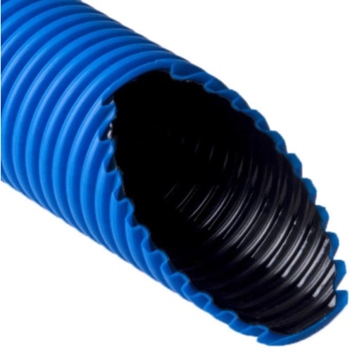 Труба защитная двустенная NASHORN синяя 200 мм, бухта 40 м