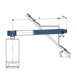 Базовый комплект FC-Set110-C13x, DN110/160, горизонтальный, концентрический горизонтальный Buderus