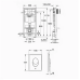 Инсталляция Grohe Rapid SL 38721001 для подвесного унитаза с кнопкой Skate Air