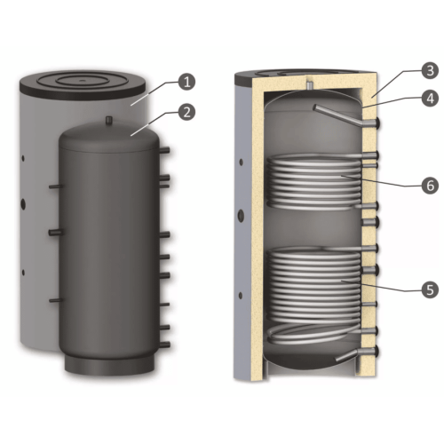 Буферная ёмкость SUNSYSTEM PR2 800
