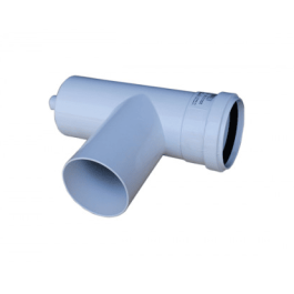 Т-образное соединение Camino для дымохода 80 мм со сливом конденсата