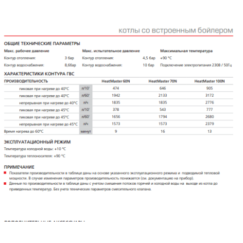Комбинированный котел со встроенным бойлером ACV HeatMaster 70N