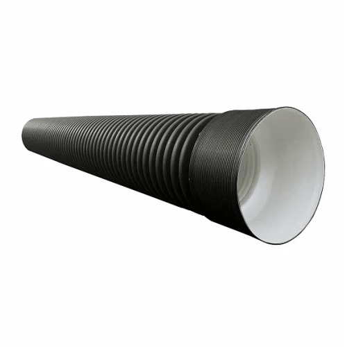 Труба гофрированная с раструбом FD-PLAST SN 6-7 Ø230/200