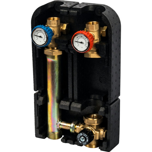 Насосная группа с термостатическим смесительным клапаном 1" без насоса Stout Насосная группа с термостатическим смесительным клапаном 1" без насоса Stout