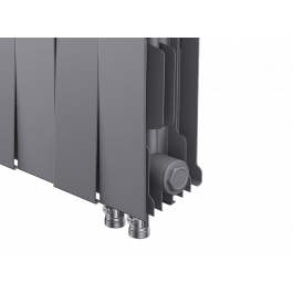 Биметаллический радиатор Royal Thermo PianoForte 200 VDR Silver Satin (16 секций)