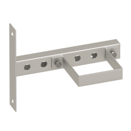 Кронштейн Warme для коллектора вертикальный со скобой 80 мм цвет серебристый