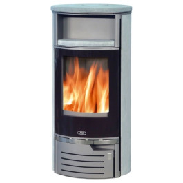 Печь-камин ABX Atlantik 5 серая сталь тальк