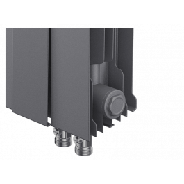 Биметаллический радиатор Royal Thermo PianoForte 300 VDR Silver Satin (8 секций)