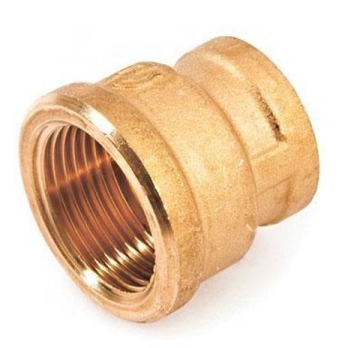 Муфта ВВ латунная резьбовая переходная 1" х 1/2" Stout Муфта ВВ латунная резьбовая переходная 1" х 1/2" Stout