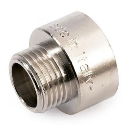 Переходник ВН никелированный резьбовой 1" х 1/2" Stout