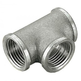 Тройник ВВ никелированный резьбовой 1 1/2" Stout