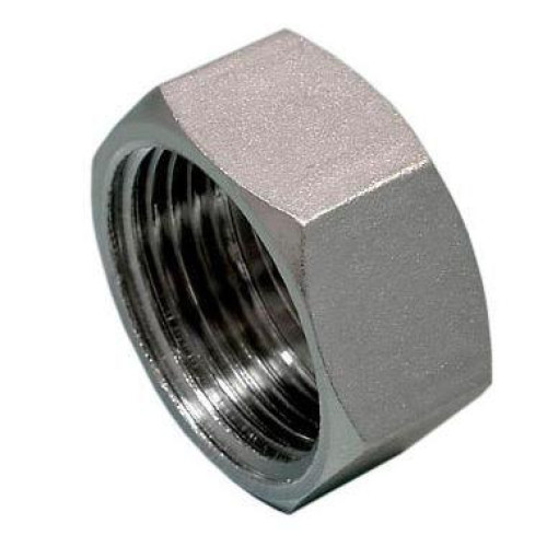 Заглушка ВР никелированная резьбовая 1 1/2" Stout