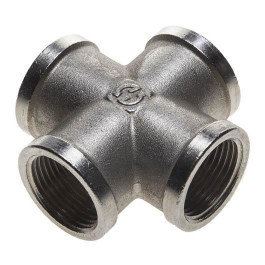 Крестовина никелированная резьбовая 1 1/2" Stout