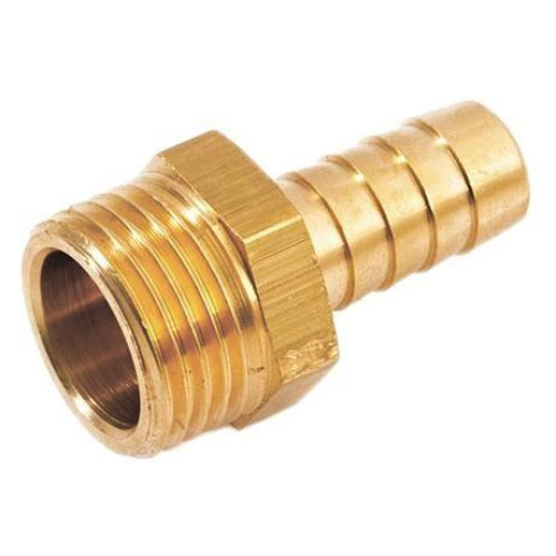 Штуцер НР латунный резьбовой 3/8"х14 мм Stout