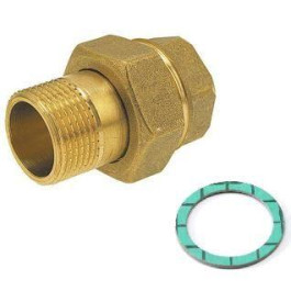 Разъемное соединение "американка" ВН, уплотнение под гайкой по плоскости 1 1/2" Stout