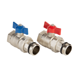 Шаровые краны для коллектора MVI 16мм х 1" комплект 2 штуки