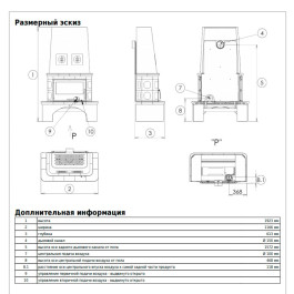 Печь-камин ABX Laponie II P OX зелёный