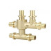 Шестивыводной распределительный блок Varmega Slide-fit 20-2.8х16-2.2х16-2.2*2 латунный