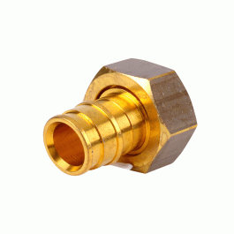 Штуцер латунный Usystems с НГ гайкой 16x1/2" мм