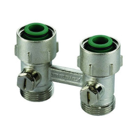 Узел нижнего подключения Meibes F10015 для радиаторов Standart line Тип D2/50 прямой, 3/4HPx3/4HP