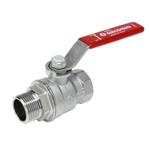 Кран шаровой Giacomini  R854L 1 1/2" ВН НР ручка-рычаг  R854LX027