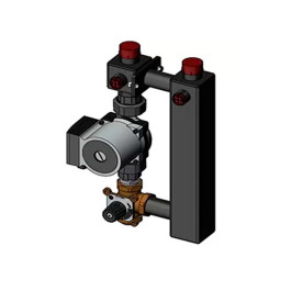 Насосный модуль со смесителем под привод СП25/40 (Grundfos 130 мм+клапан) ZOTA