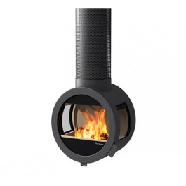 Печь-камин Nordpeis Me Ceiling с боковыми стёклами и креплением к потолку