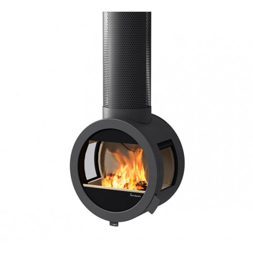 Печь-камин Nordpeis Me Ceiling с боковыми стёклами и креплением к потолку Печь-камин Nordpeis Me Ceiling с боковыми стёклами и креплением к потолку