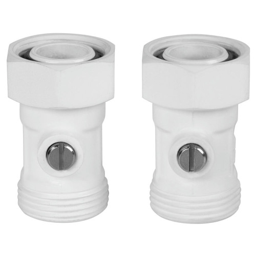 Набор нижнего подключения Royal Thermo прямой раздельный 3/4"х3/4"ЕК (Белый) Набор нижнего подключения Royal Thermo прямой раздельный 3/4"х3/4"ЕК (Белый)