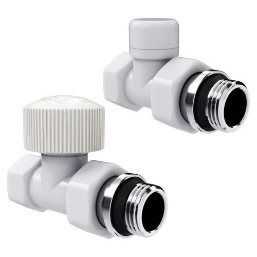 Набор термостатический прямой Royal Thermo Design 1/2"М30х1,5 (Белый)