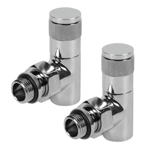 Набор дизайн-вентилей PIANO угловой (Хром) 1/2" Набор дизайн-вентилей PIANO угловой (Хром) 1/2"