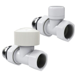 Набор термостатический прямой Royal Thermo Design 1/2"М30х1,5 (Белый)