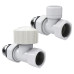 Набор термостатический прямой Royal Thermo Design 1/2"М30х1,5 (Белый)