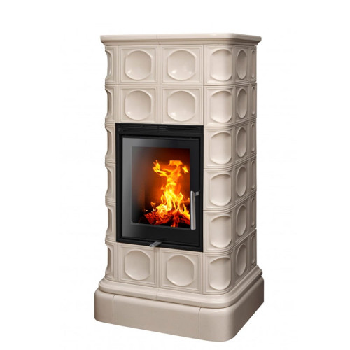 Печь-камин ABX Kaledonie Exclusive L средняя перламутр