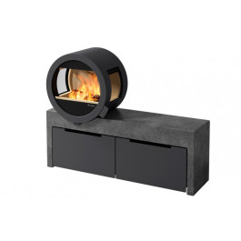 Печь-камин Nordpeis Me Bench с боковыми стёклами