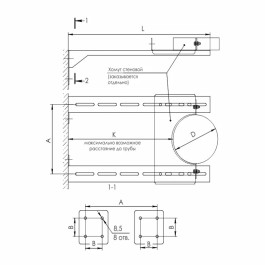 Стеновой хомут Ferrum Ø100 мм