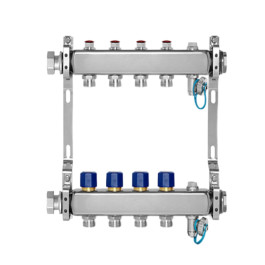 Коллекторная группа МИВС Premium FHS с термоклапанами, на 10 выходов 3/4"